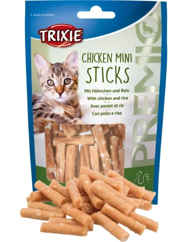  :

Biscotti Mini Sticks, pollo / riso Snack per gatti