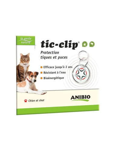 

Medaglia TIC-CLIP - Protezione fino a 2 anni - Anti pulci e zecche